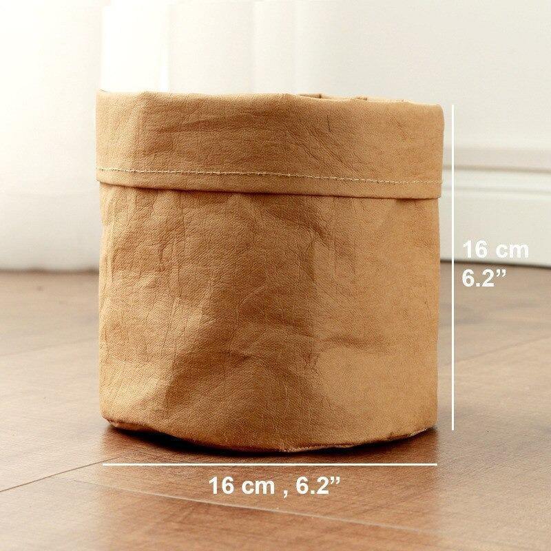 Water-Resistant Sustainable Paper Planter Pouch Peru Large