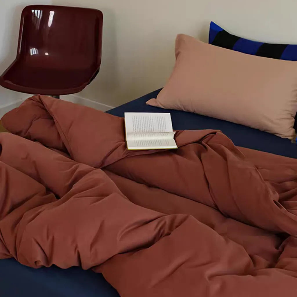 Brushed Cotton Duvet Cover Caramel