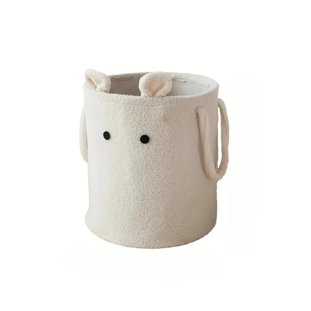 Bubbi Cute Lamb Laundry Storage Bin Vanilla milk