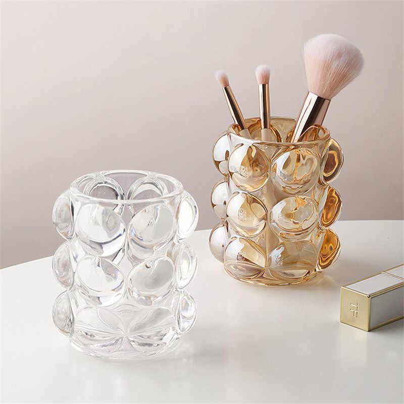 Bubble Cup Glass Desktop Organizer
