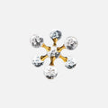 Bubble Glass Star Paperweight & Ornament