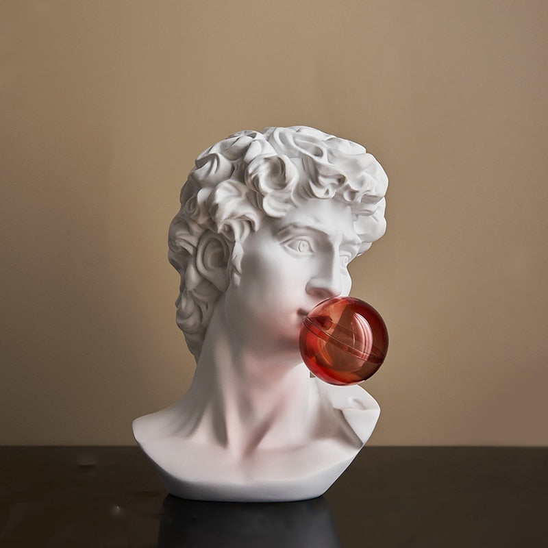Bubble Pop Greek Sculpture Figurine David Small