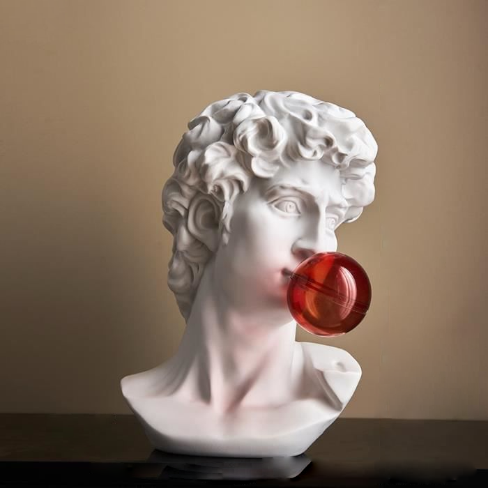Bubble Pop Greek Sculpture Figurine David Big
