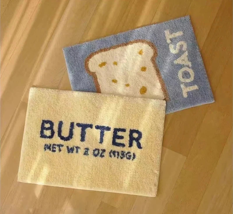 Butter & Toast Cartoon Floor Mat