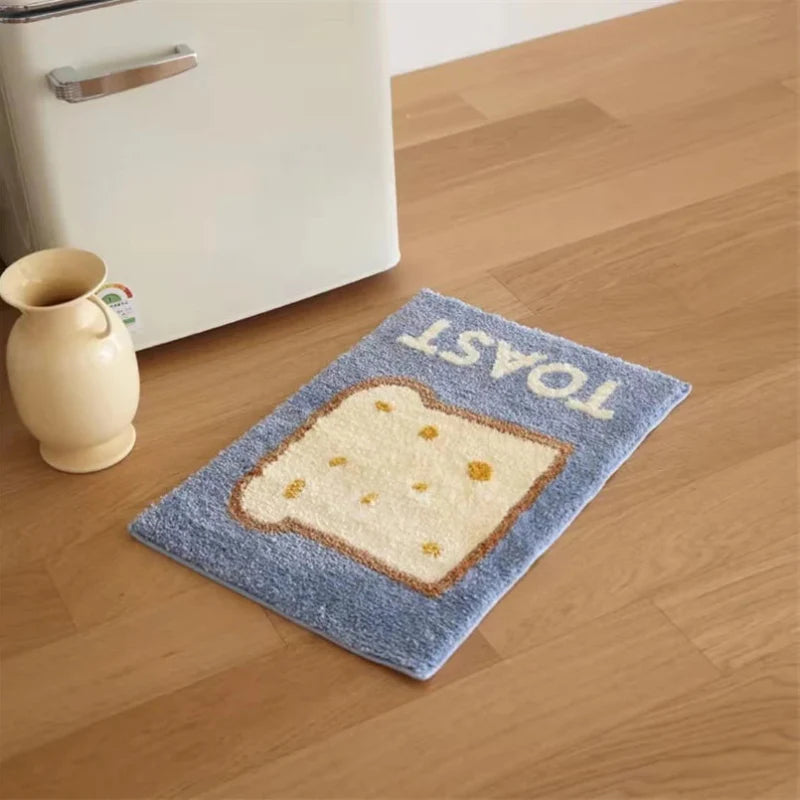 Butter & Toast Cartoon Floor Mat