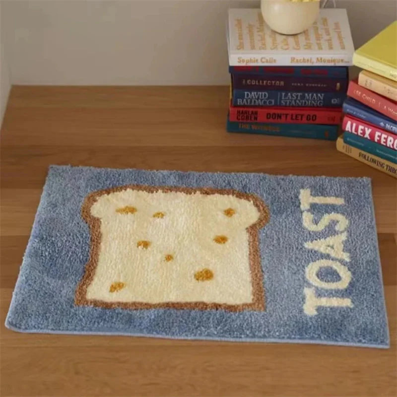 Butter & Toast Cartoon Floor Mat Toast