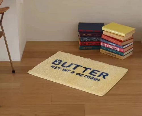 Butter & Toast Cartoon Floor Mat Butter