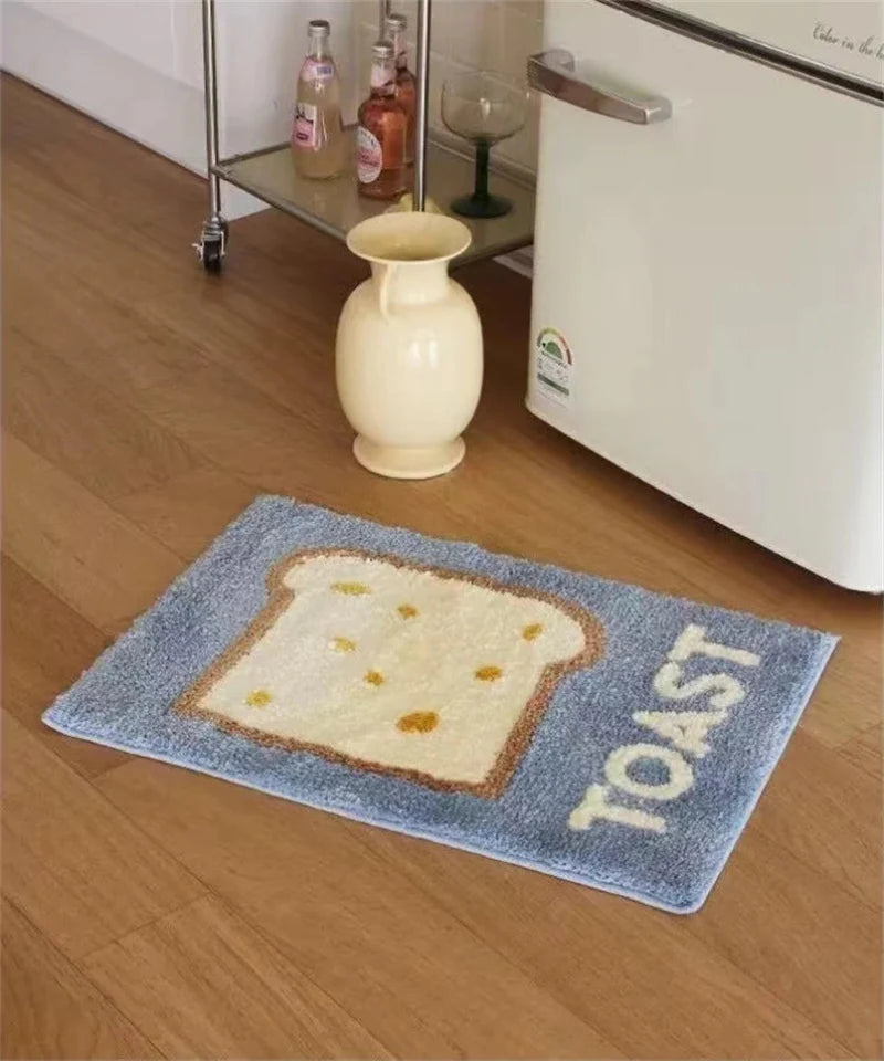 Butter & Toast Cartoon Floor Mat