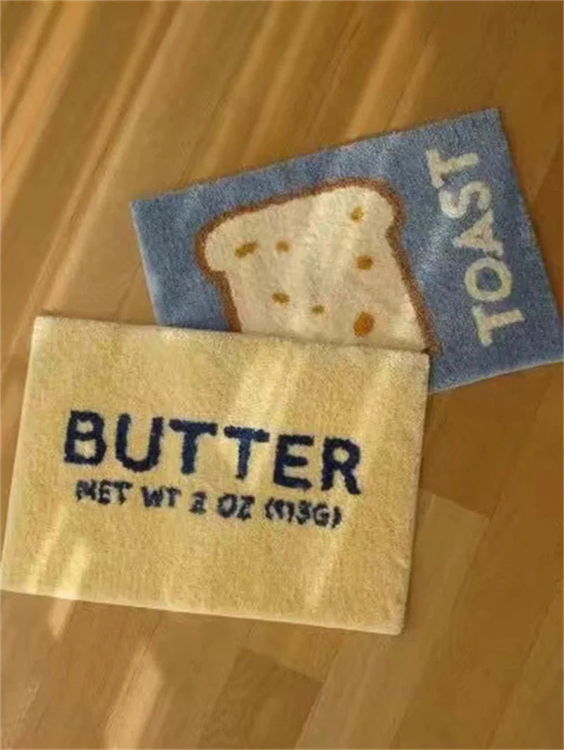 Butter & Toast Cartoon Floor Mat