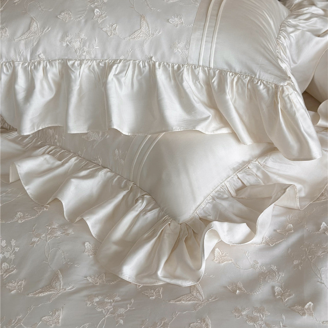 Butterfly Embroidered Bedding Set