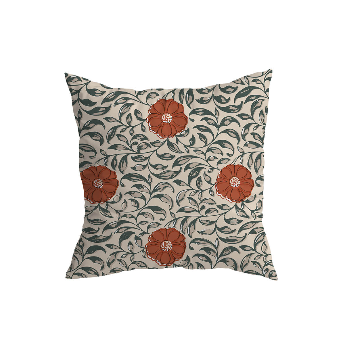 Retro Dahlia Cushion Covers Bristly