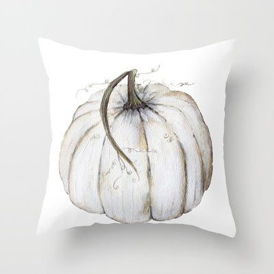 Grateful Fall Cushion Covers White Pumpkin