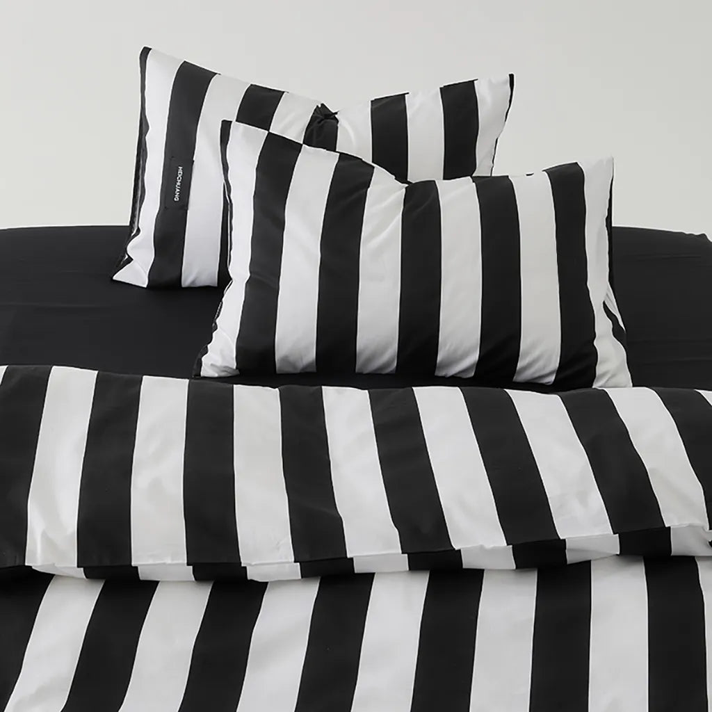 Cabana Stripe Duvet Cover Black