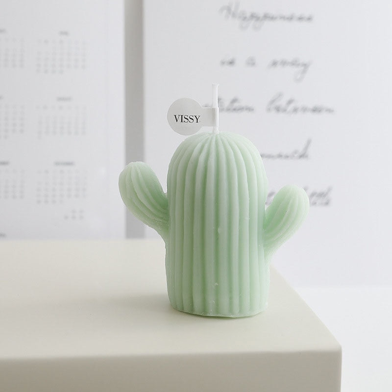 Cactus and Berries Soy Wax Decorative Candle Sea