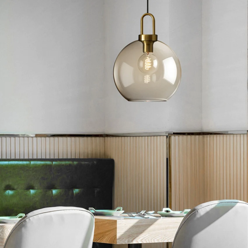 Cafe Sculpted Glass Pendant Light - Final Sale
