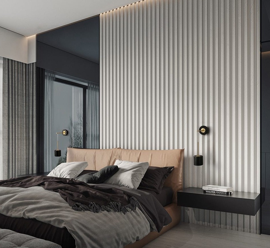 Calibre Black & Brass Suspended Metal Wall Lamp