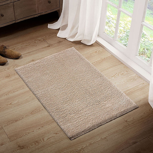 Camdyn Super Soft Polyester Shag Area Rug 3x4' Cream