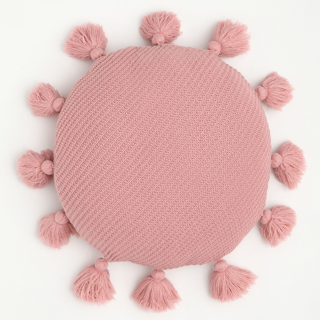 Cami Round Tassel 15 inch Pillow pink 40x40cm