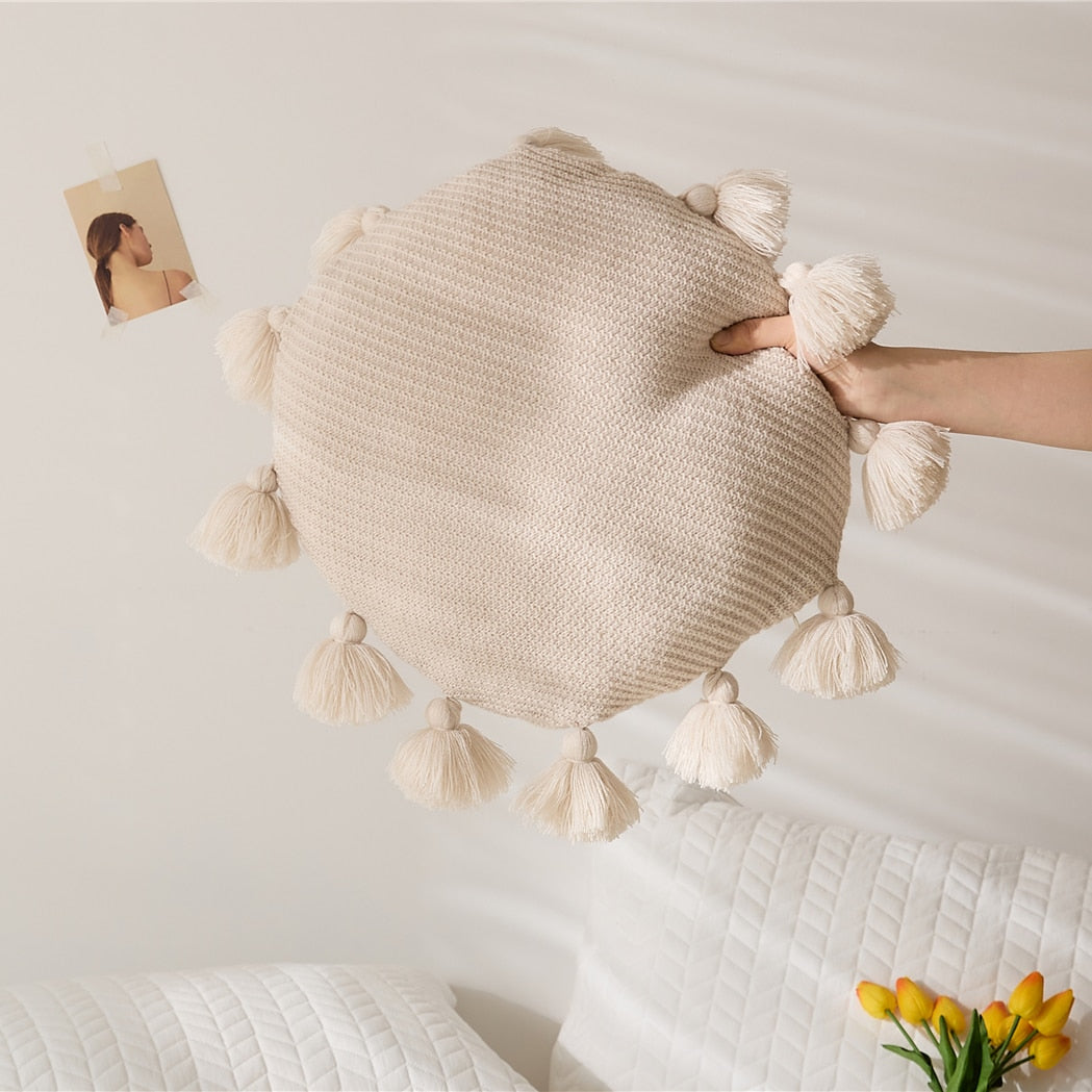 Cami Round Tassel 15 inch Pillow