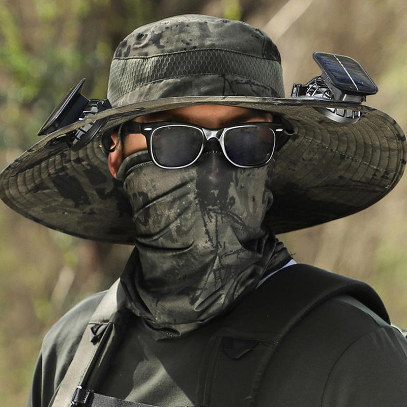 Trekker™ — Solar Cooling Hat Army Green One Size Fits All