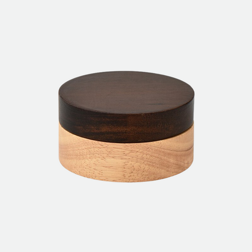Cana 2-Tone Wooden Ashtray Round Small
