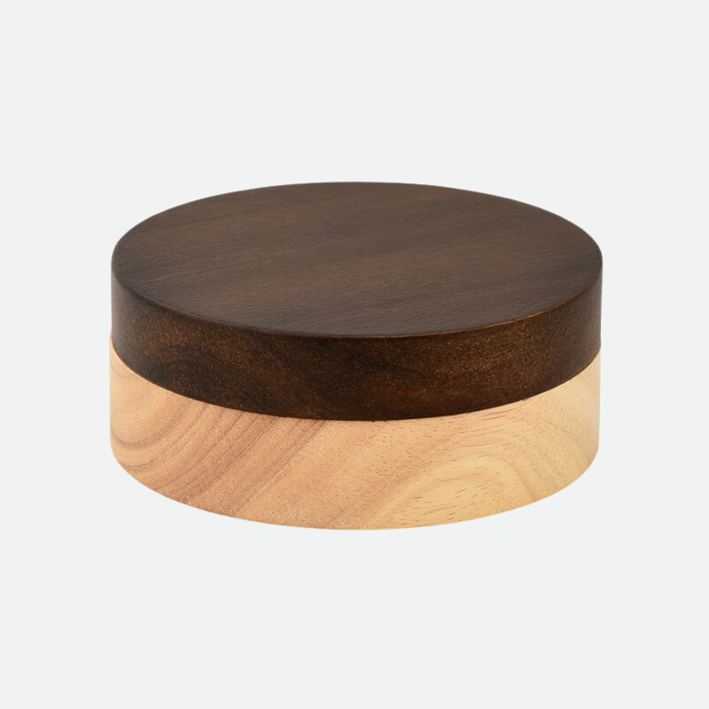 Cana 2-Tone Wooden Ashtray Round Large