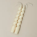 Candy Cane Spiral Candles 2Pc Set