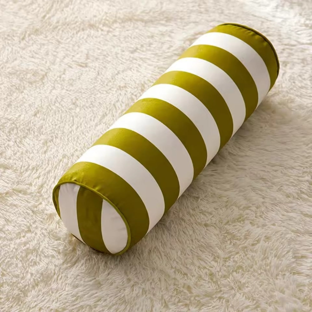 Candy Stripe Cylindrical Cushion Green Candy