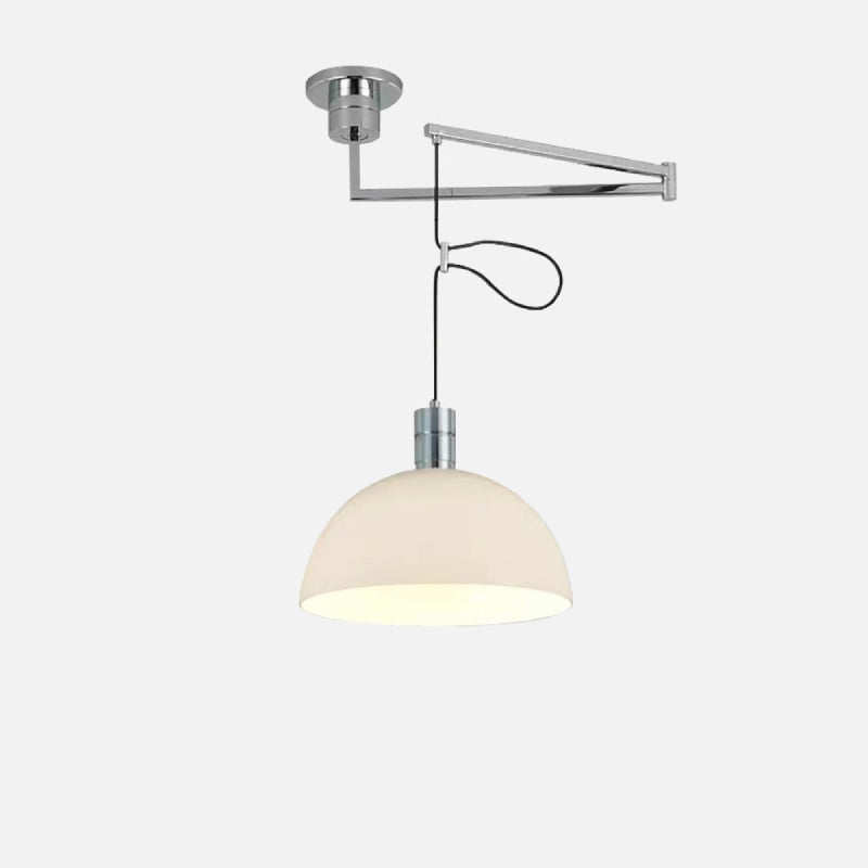 Canelle Industrial LED Pendant Lamp Glass Ivory