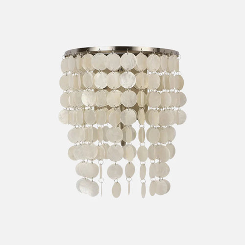 Capiz Sea Shell Wall Lamp Ivory