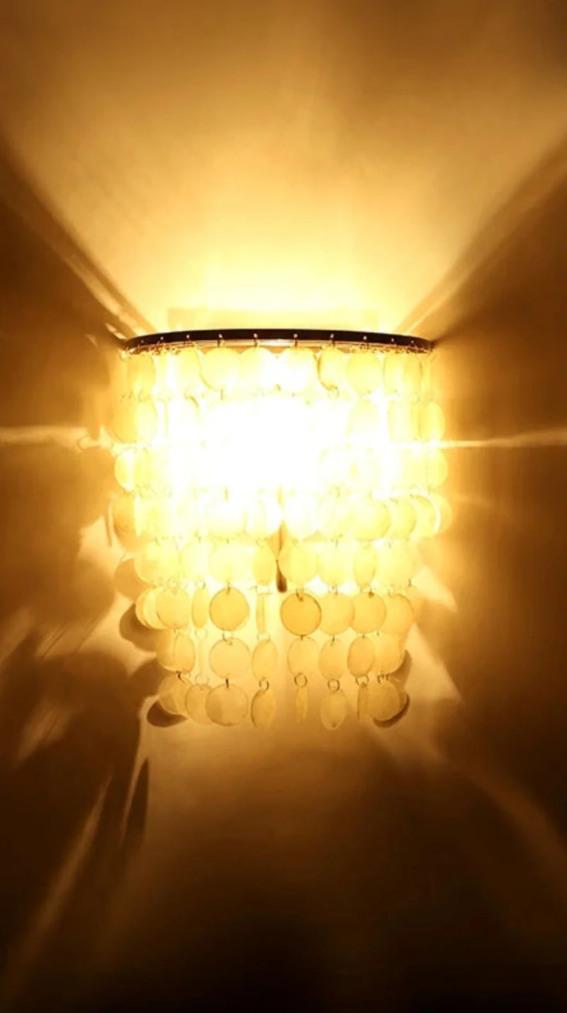 Capiz Sea Shell Wall Lamp
