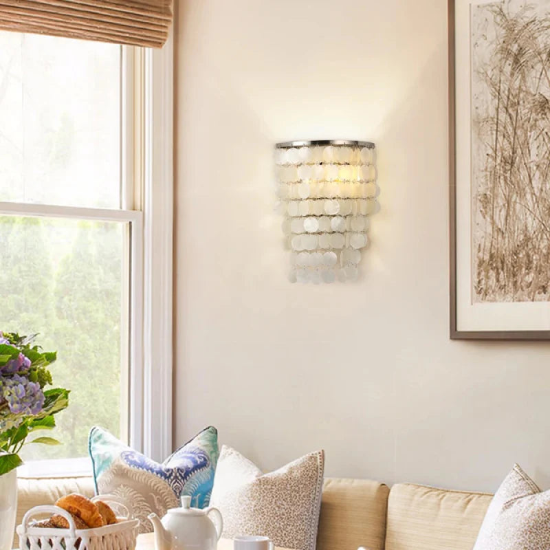 Capiz Sea Shell Wall Lamp