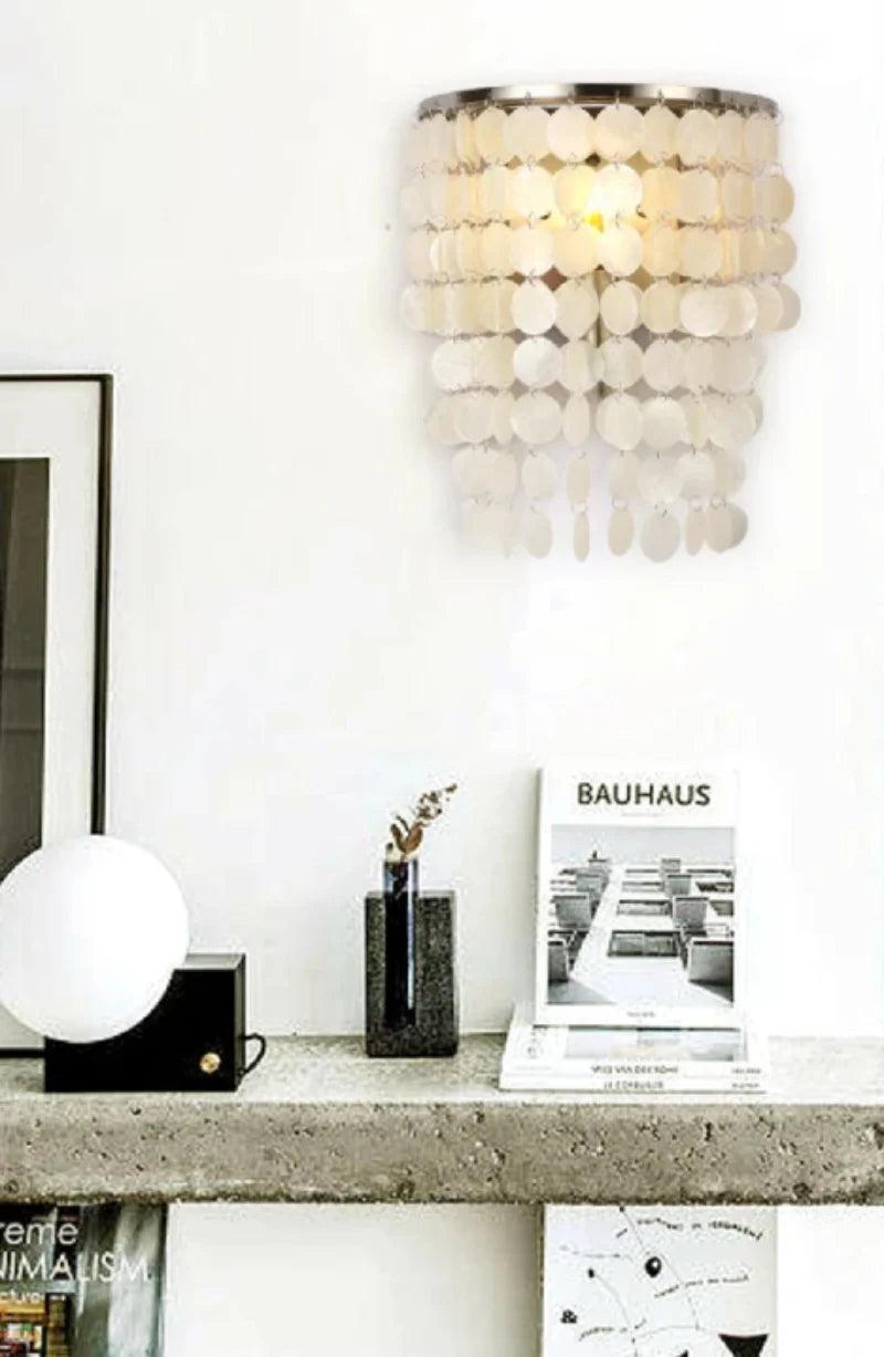Capiz Sea Shell Wall Lamp