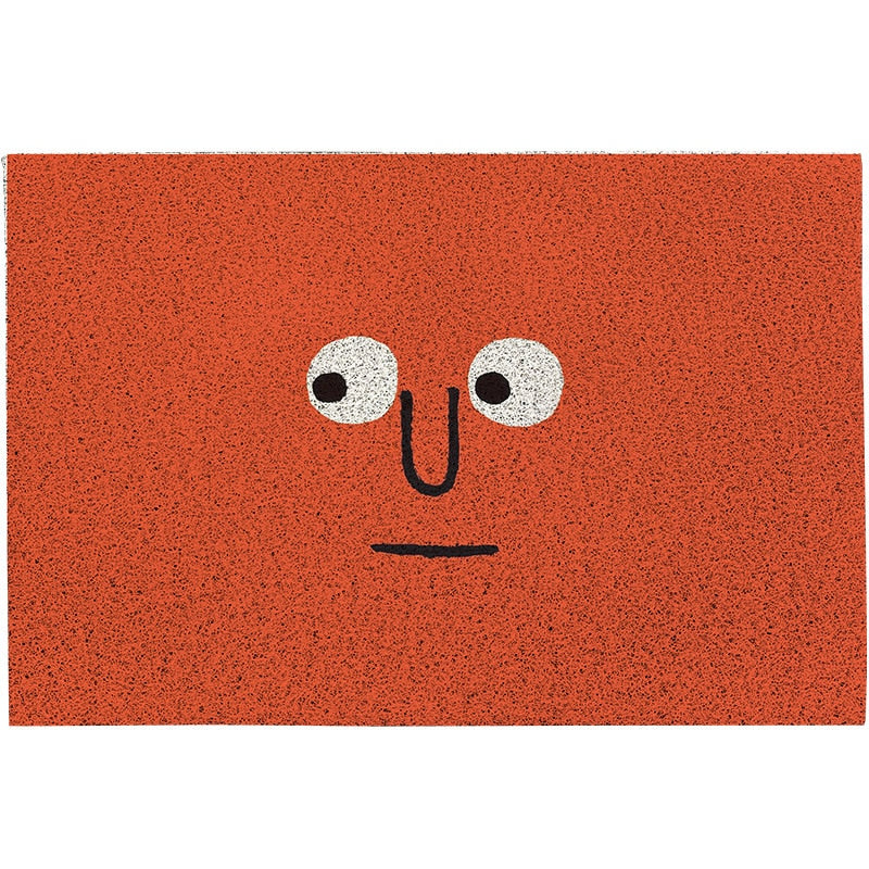 Cartoon Colored Indoor / Outdoor Rug Small Eyes