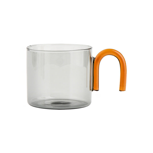 Casio Contrast Handle Tinted Glass Cups Gray