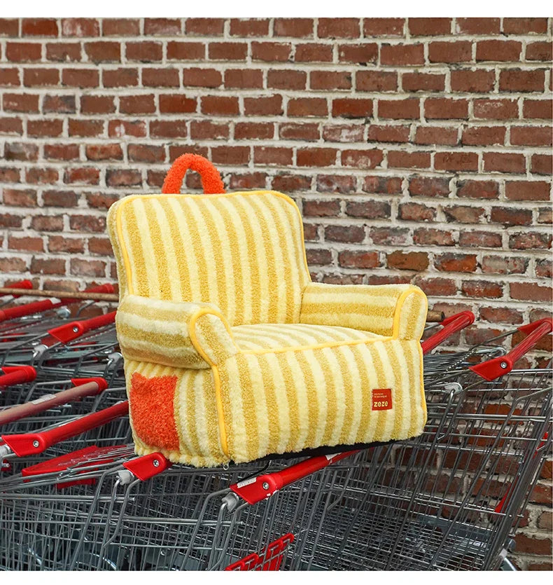 Cozy Stripes Pet Lounge Sofa