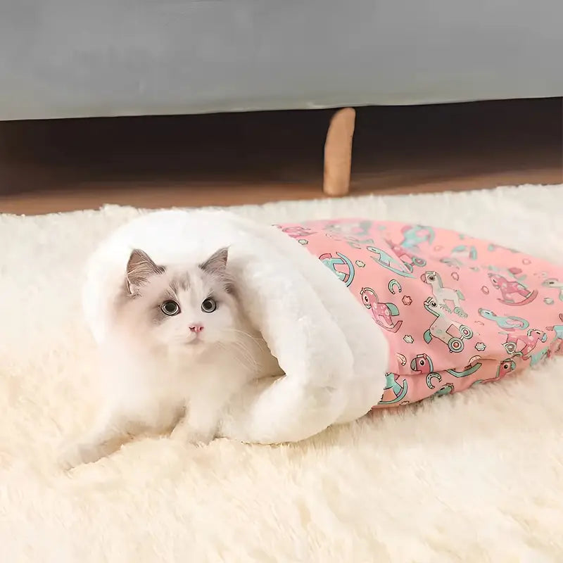 PurrLounge™ - Cat Sleeping Pouch Bag