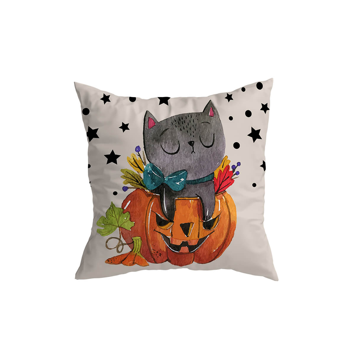 Cat Halloween Cushion Covers Cat Pumpkin