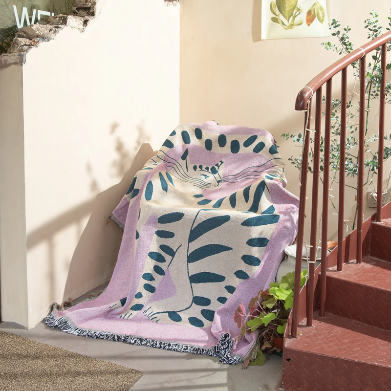 Cats Bohemia Throw Blanket