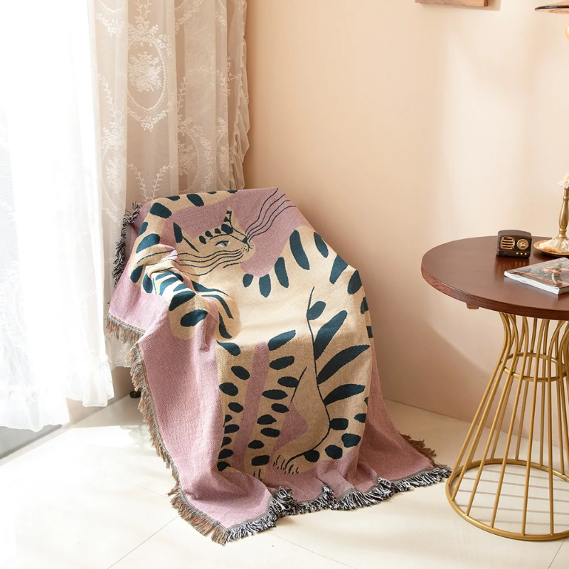 Cats Bohemia Throw Blanket