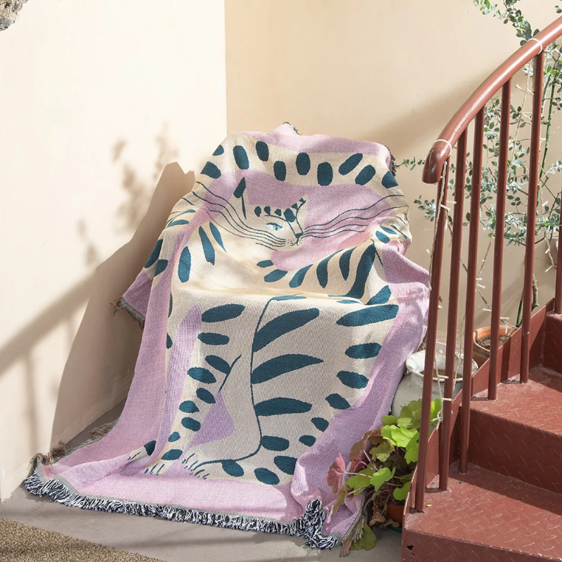 Cats Bohemia Throw Blanket