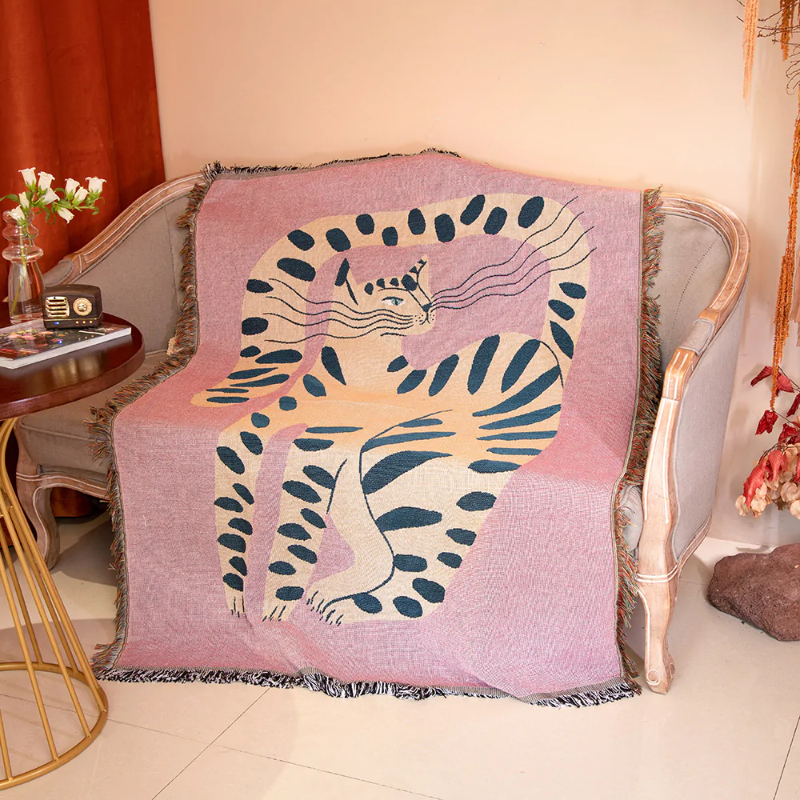 Cats Bohemia Throw Blanket