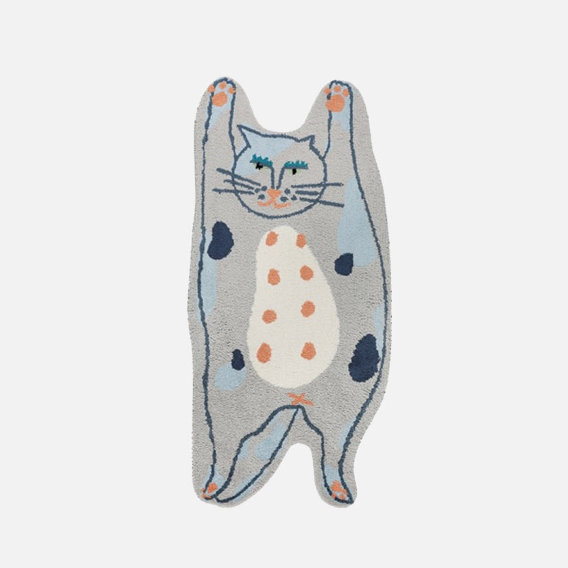 Cats & Dogs Tufted Area Rug Gray