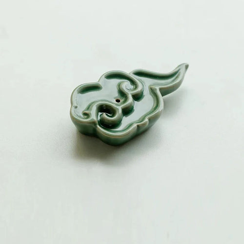 Celadon Ceramic Aromatherapy Incense Holder Leaf