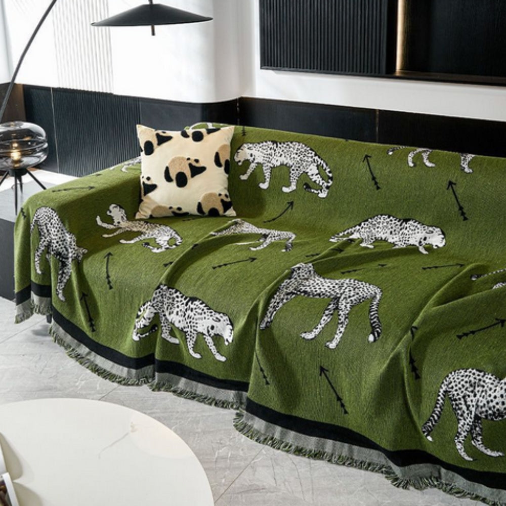 Chantesse Panda Leopard Print Sofa Cover Leopard