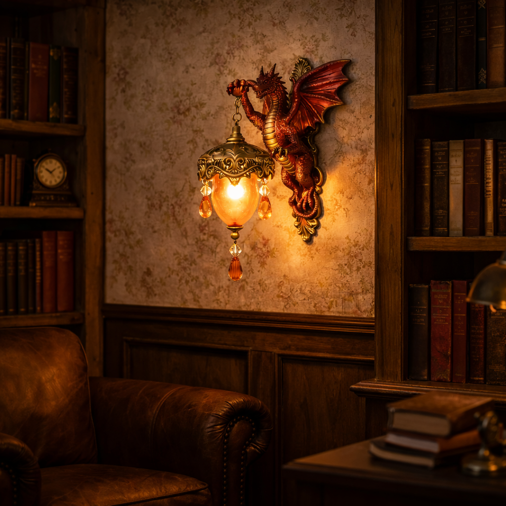 Draco™ – Molten Ember Wall Lamp
