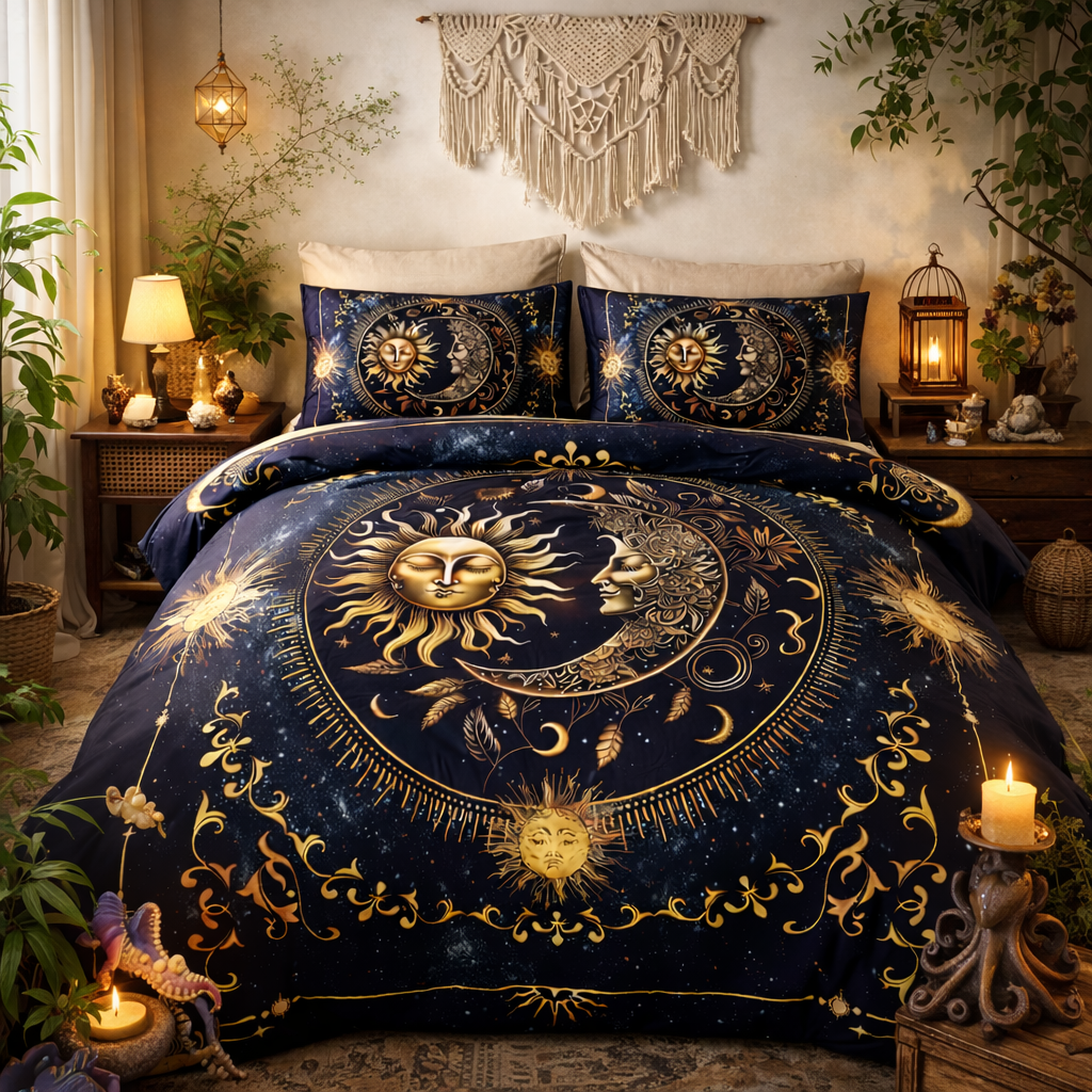 Celestara™ Sun & Moon Duvet Set