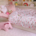Cherry Print Pima Cotton Duvet Cover