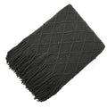 Chevron Soft Throw Blanket with Tassels