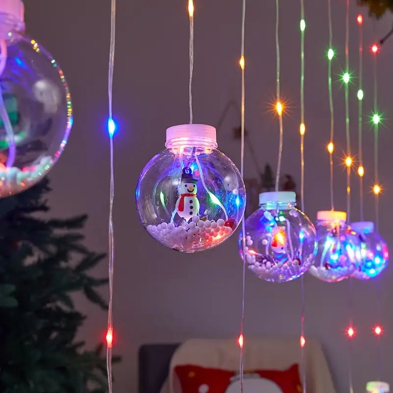 GlimmerGlobe™ - Christmas LED String Lights Snowman Edition
